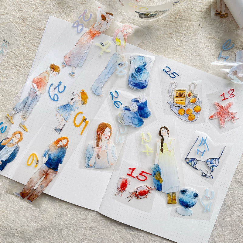 Journal tape (365-day calendar pre-cut tape set)8 rolls/set