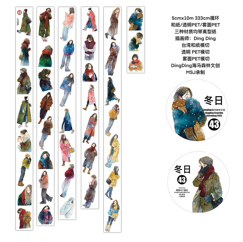Journal pre-cut tape (5cm*10m/roll) Dingding