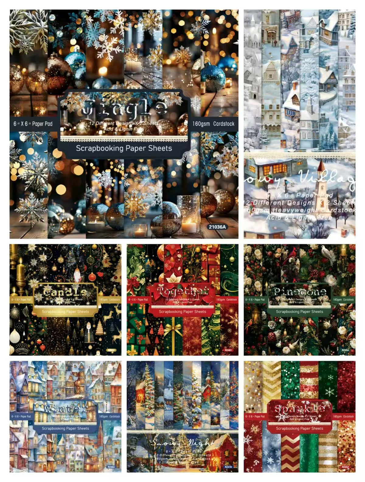 Christmas supplies (Paper packs)24sheets/pack