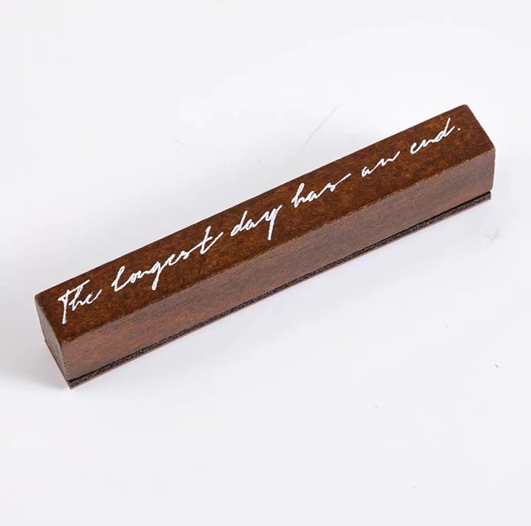 Retro træstempel