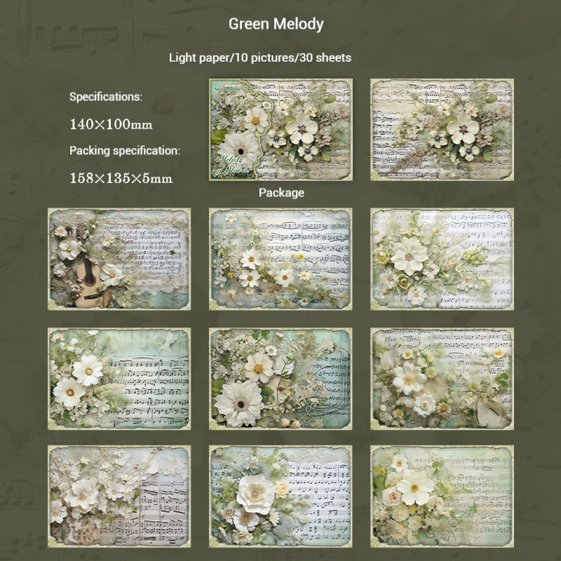 Journal Paper Pack (Flower Melody Theme)
