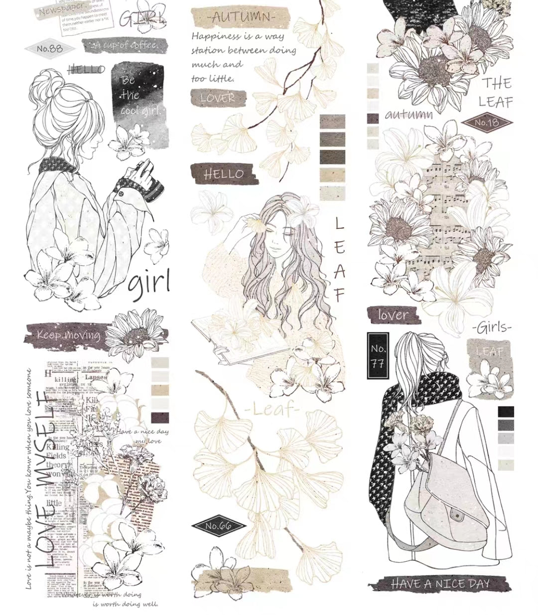 شريط PET (فتاة) 5 أمتار / لفة