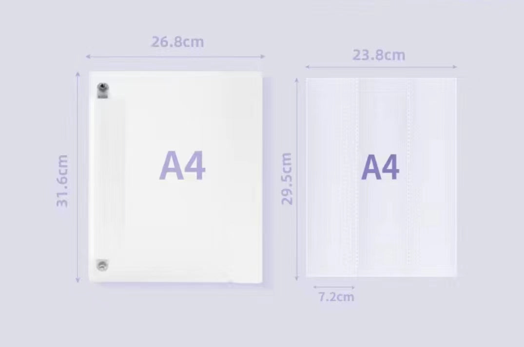 A4 loose-leaf sticker tape storage album
