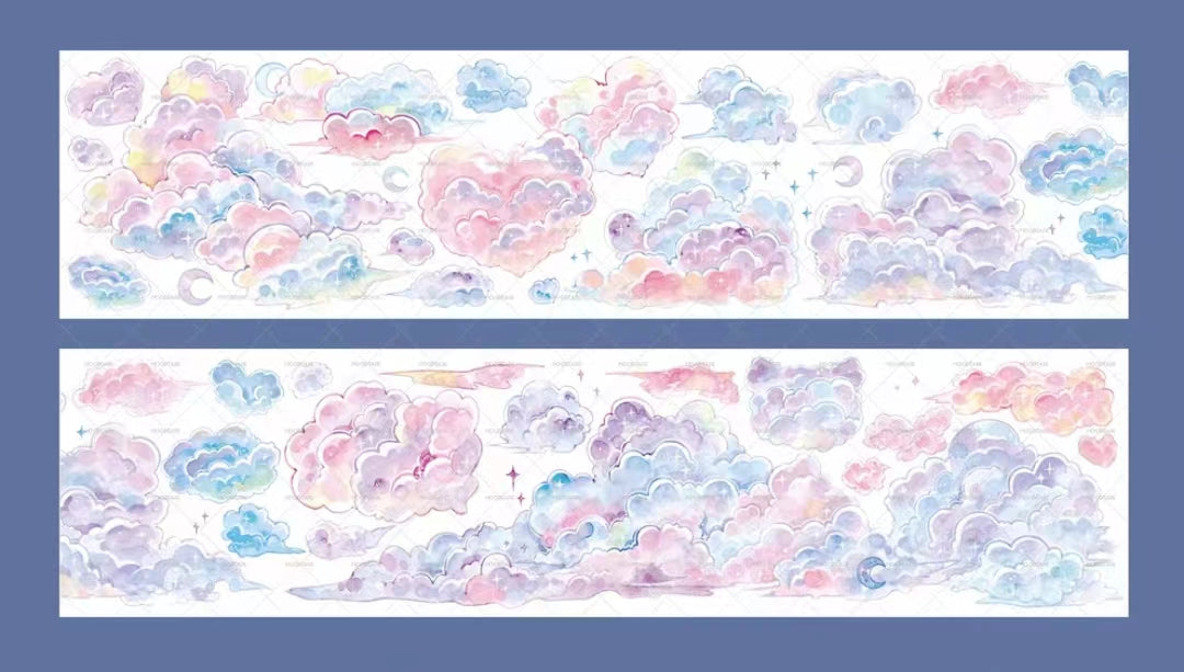 Journal Landscaping Tape (clouds and grassland) 5 meters/roll