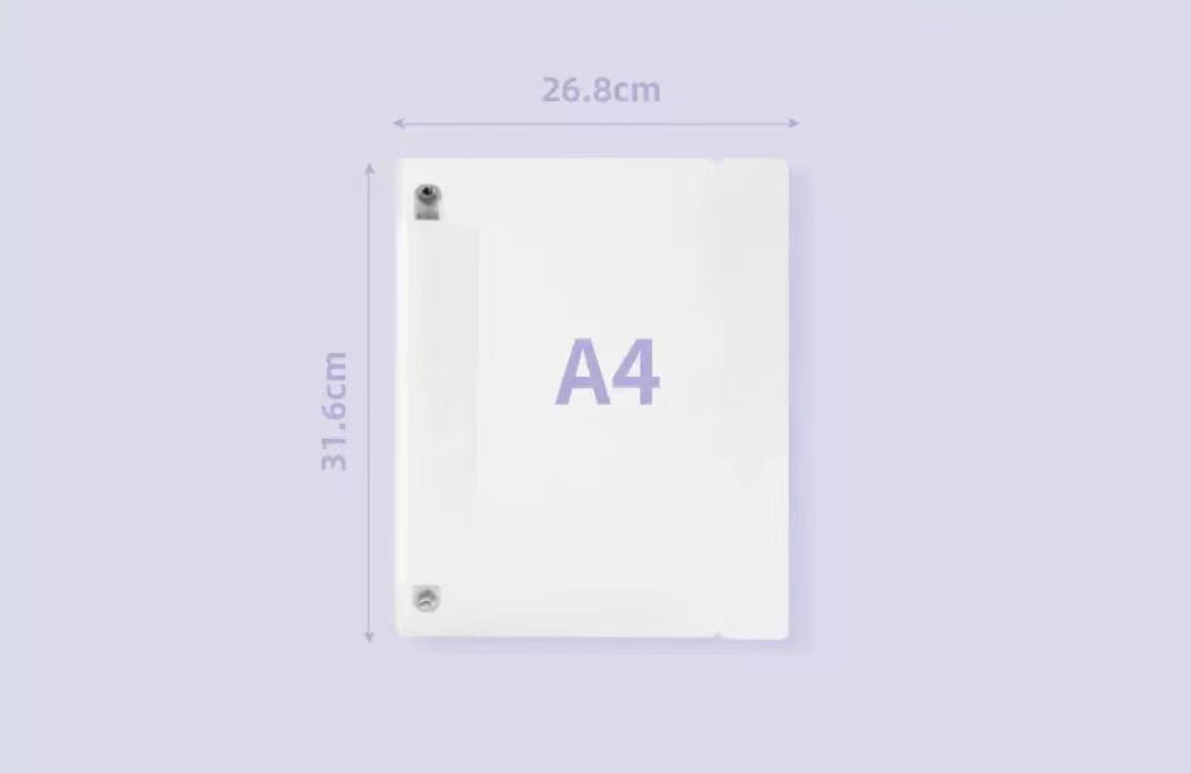 A4 loose-leaf sticker tape storage album