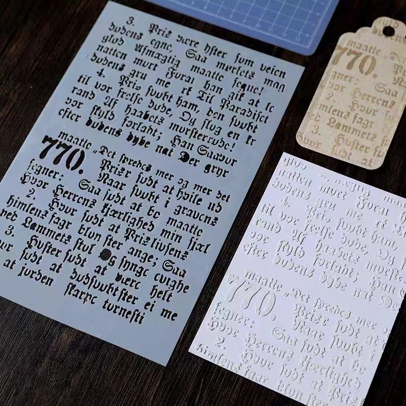 Plastskabeloner til scrapbooking