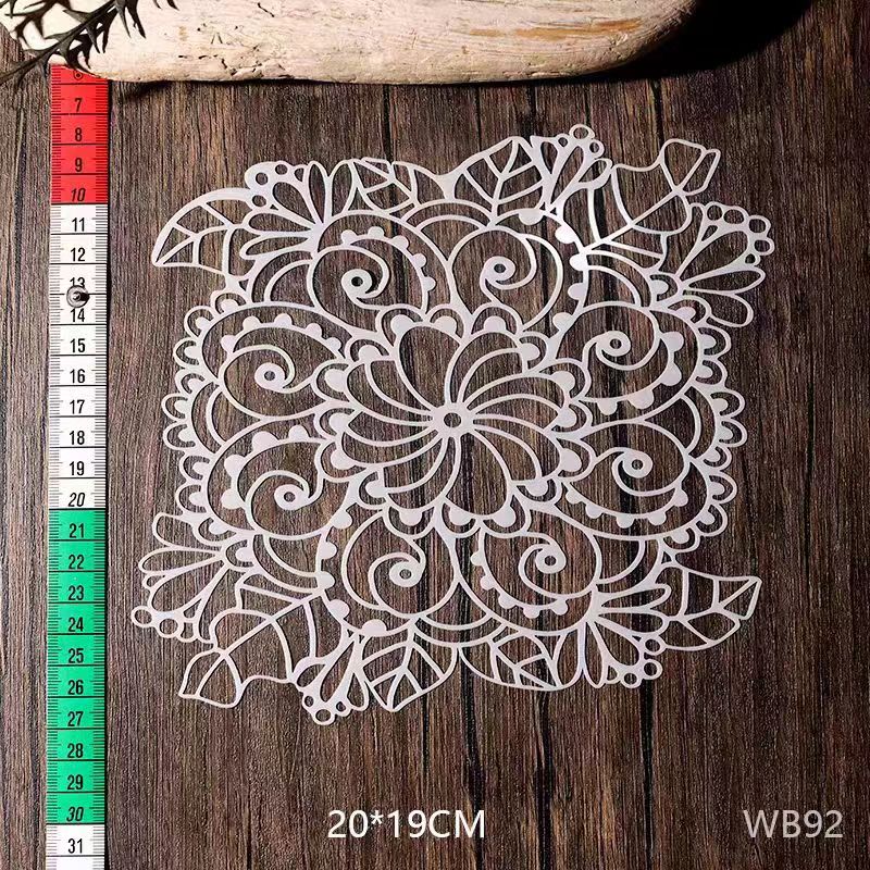 Scrapbook plastic stencils