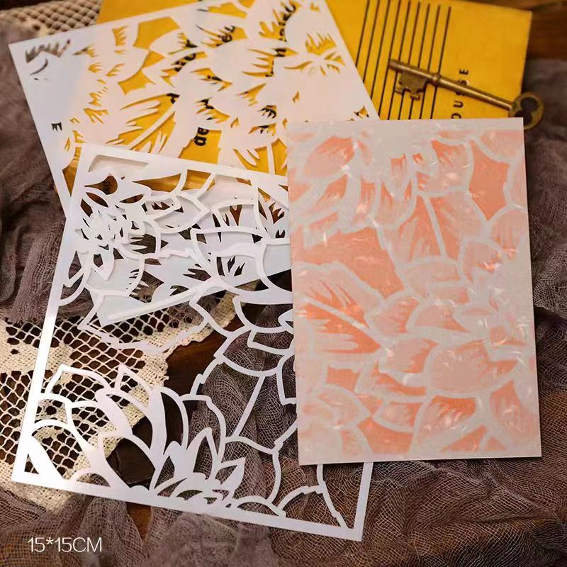 Plantillas de plástico para álbum de recortes