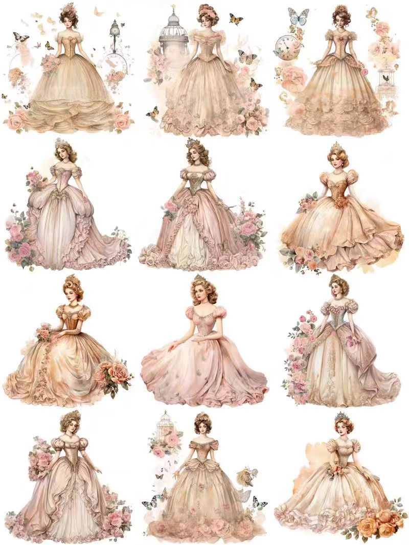 Journal sticker packs (Princess Series)