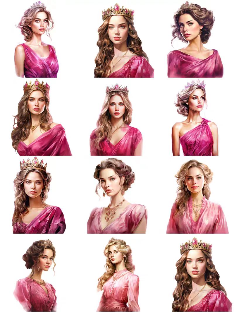 Journal sticker packs (Princess Series)