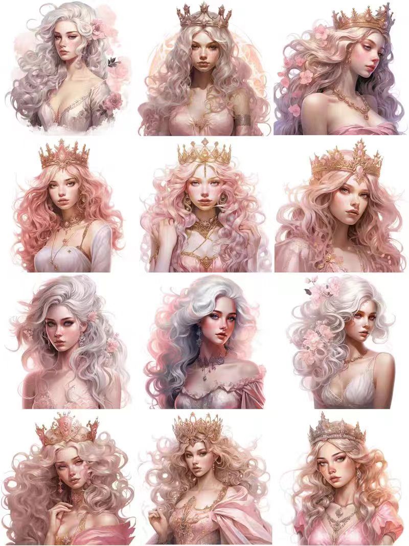 Journal sticker packs (Princess Series)