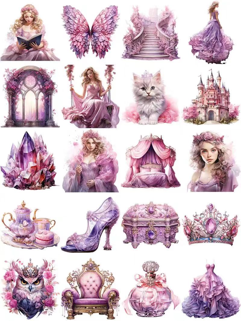 Journal sticker packs (Princess Series)