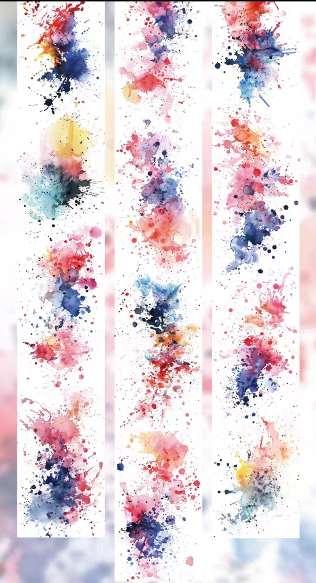 Journal tape (Painted color blocks)6 meters/roll