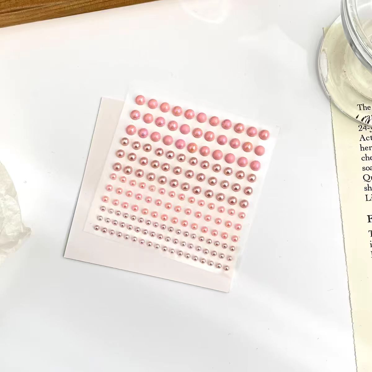 Perleklistermærker til notesbog (ca. 172 perler/pakke)