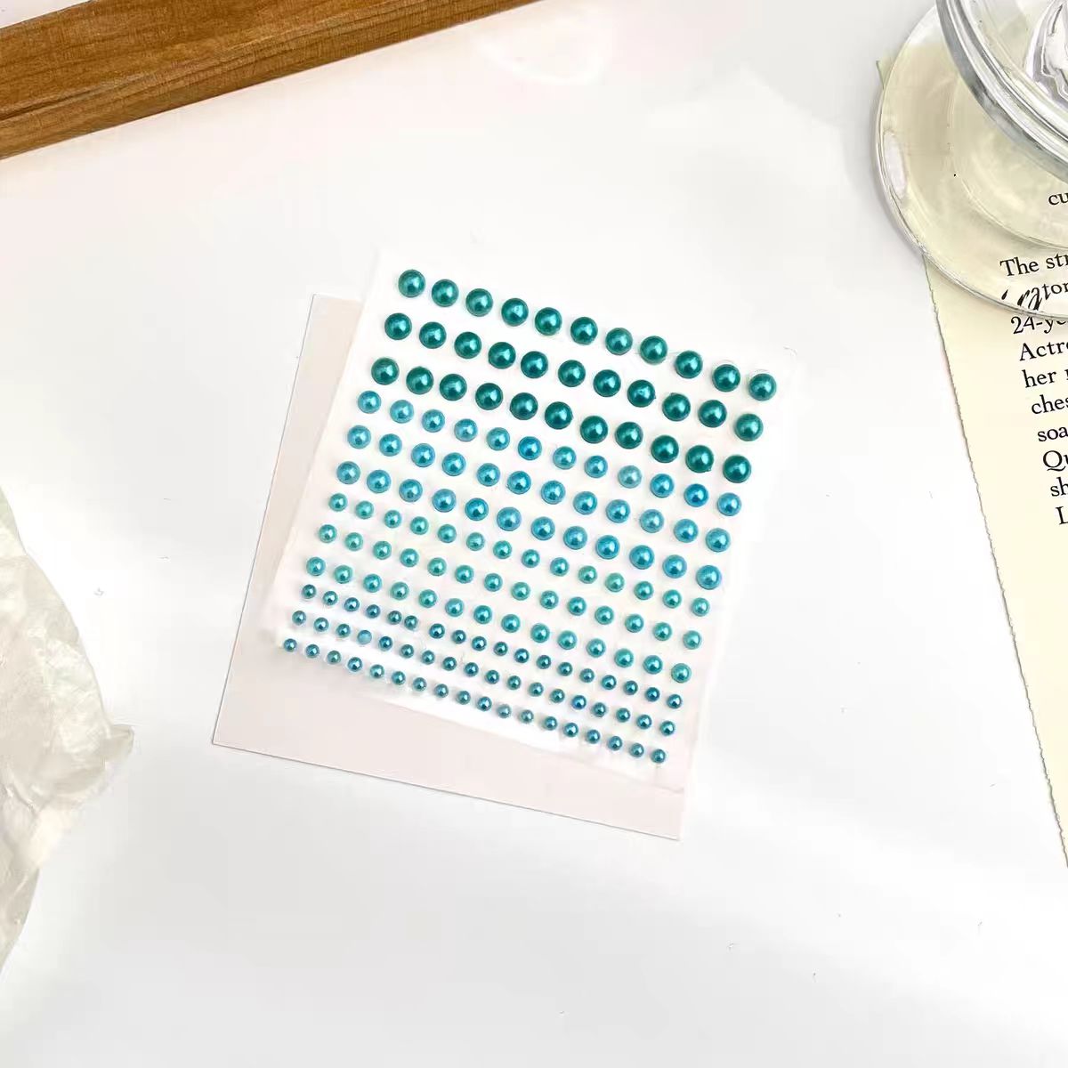 Perleklistermærker til notesbog (ca. 172 perler/pakke)