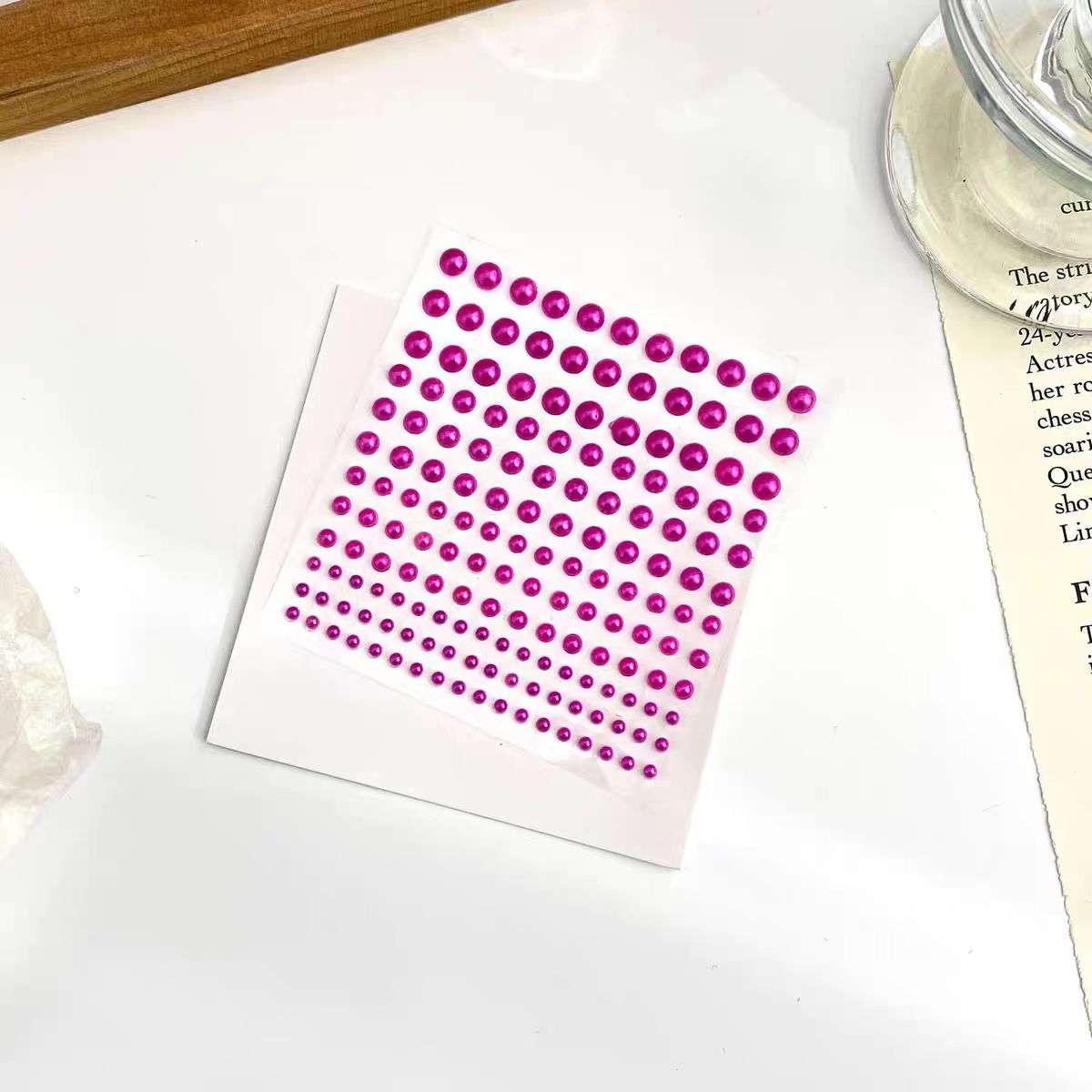 Perleklistermærker til notesbog (ca. 172 perler/pakke)