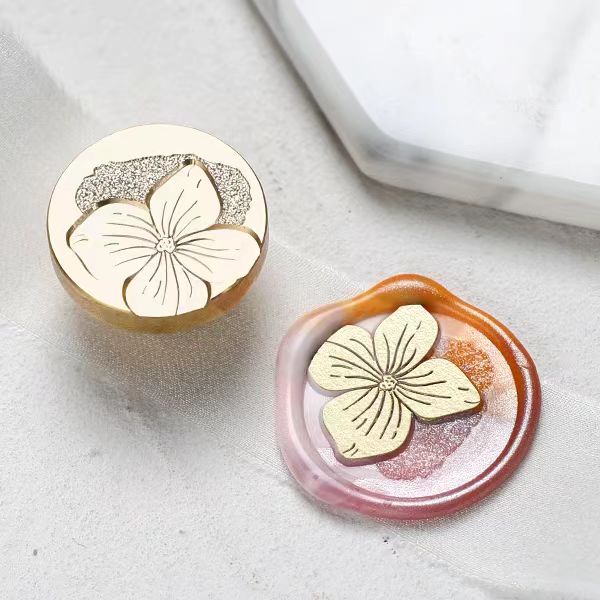 Wax Seal Copper head seal (flower)