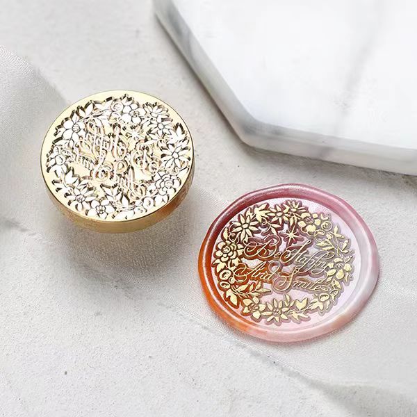 Wax Seal Copper head seal (flower)