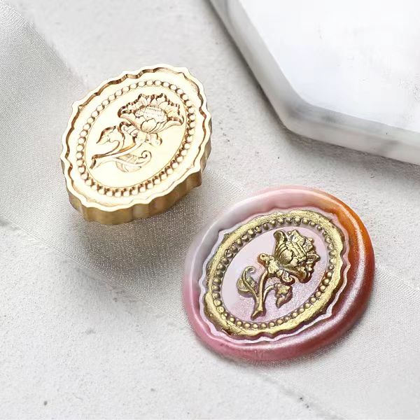 Wax Seal Copper head seal (flower)