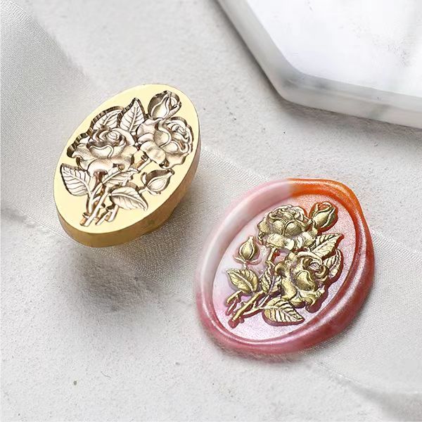 Wax Seal Copper head seal (flower)