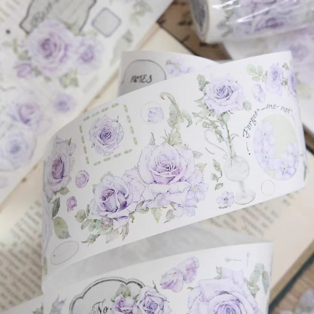 Journal Flower Tape (purple haze) 6 meters/Roll