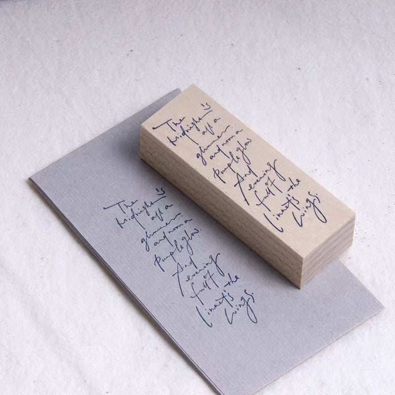 Sello de madera para diario