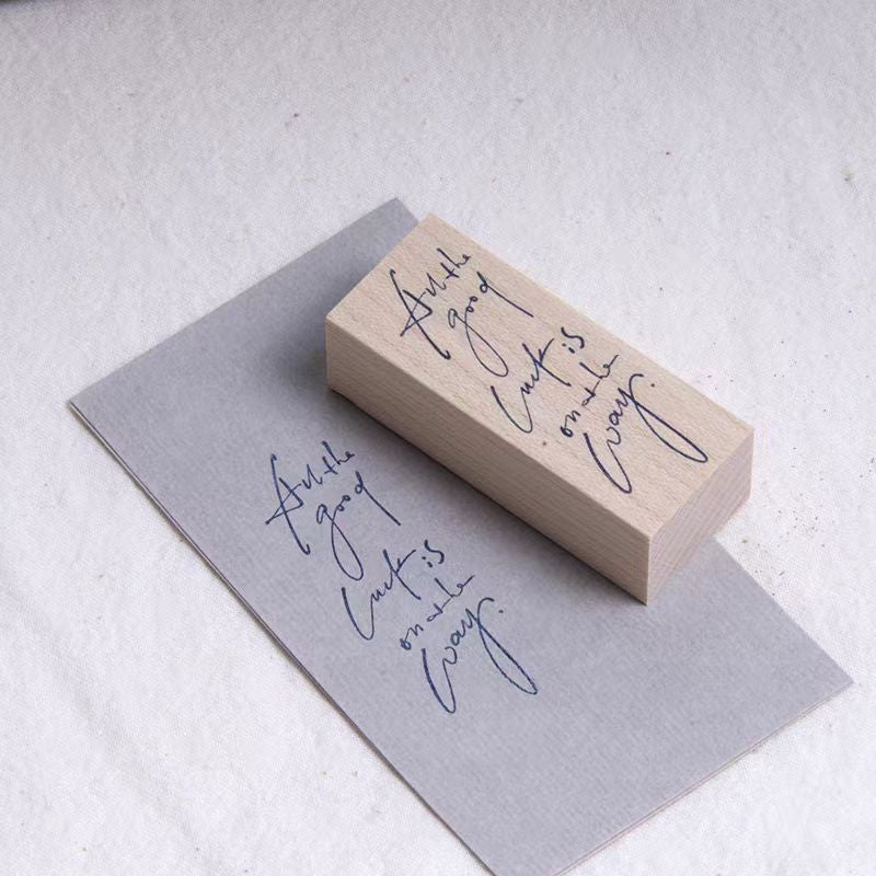 Sello de madera para diario