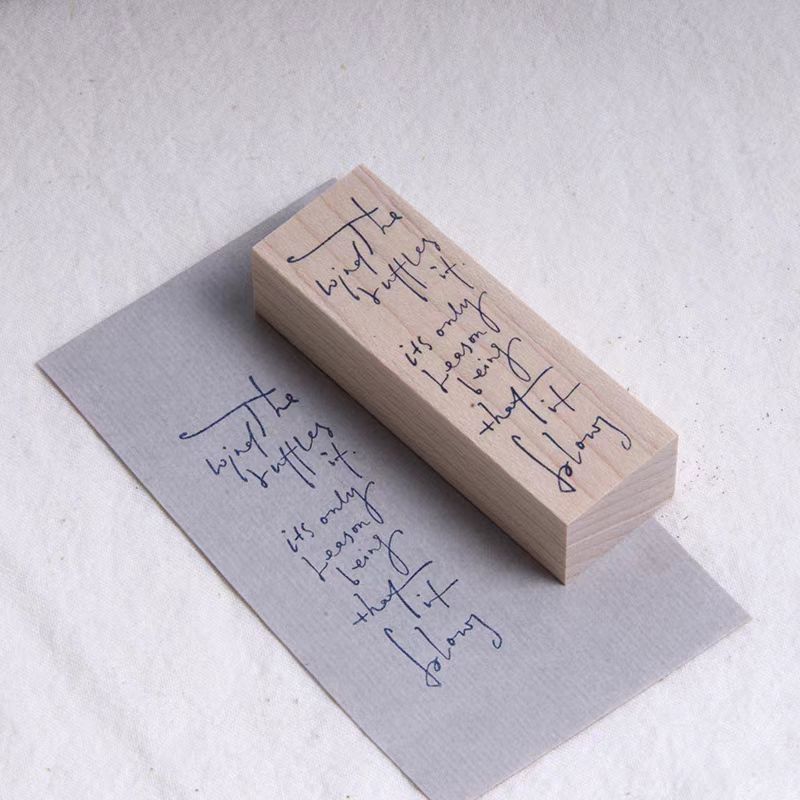 Sello de madera para diario