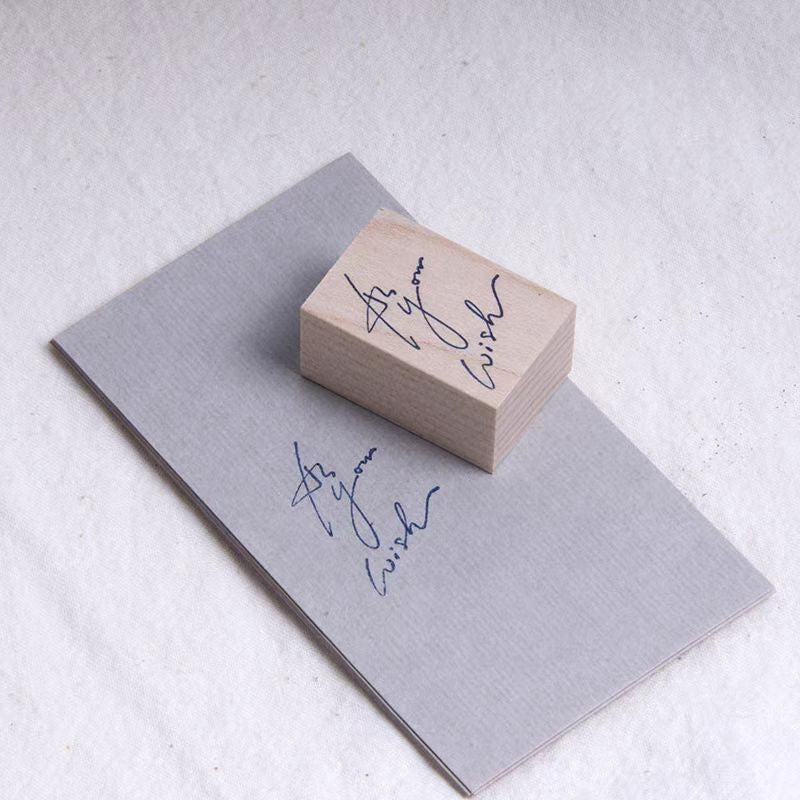 Sello de madera para diario