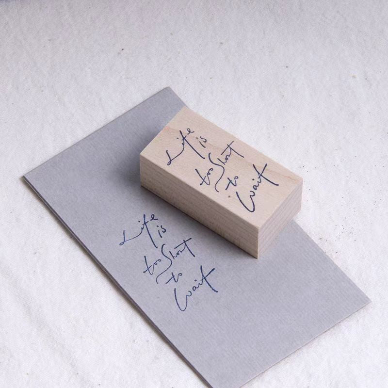 Sello de madera para diario