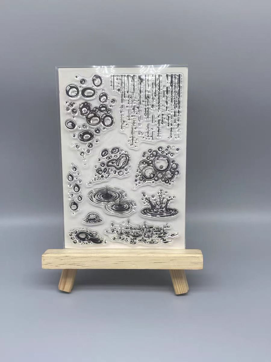 Clear stamp (Raindrops)