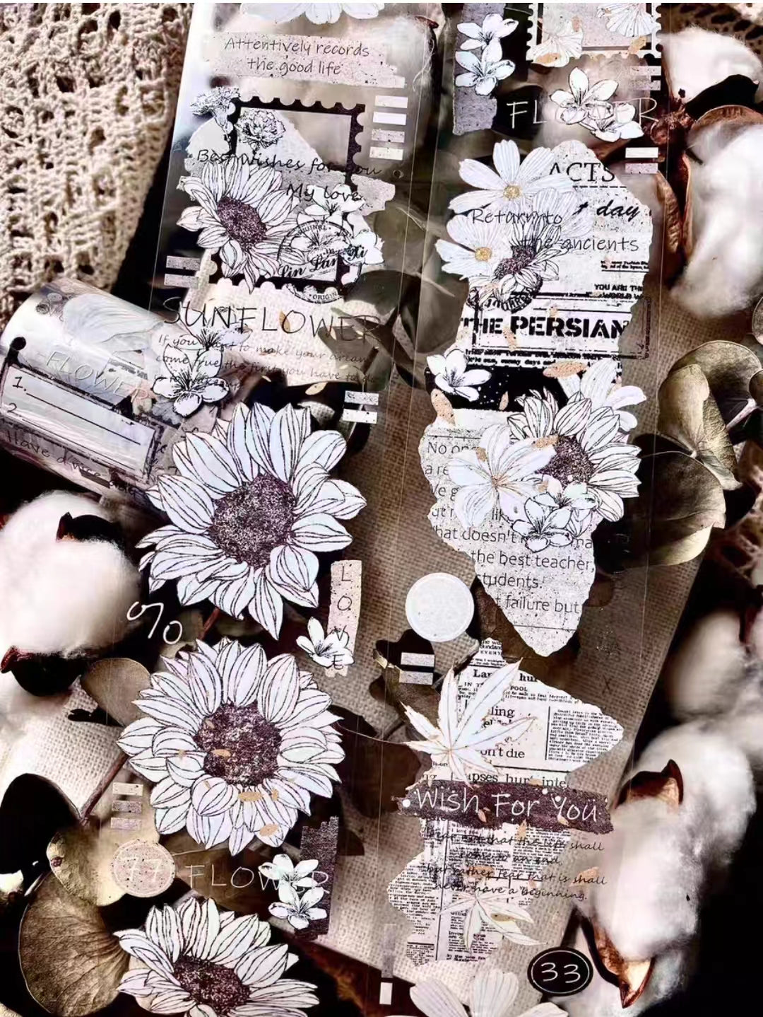 Journal tape (Sunflower)5 meters/roll