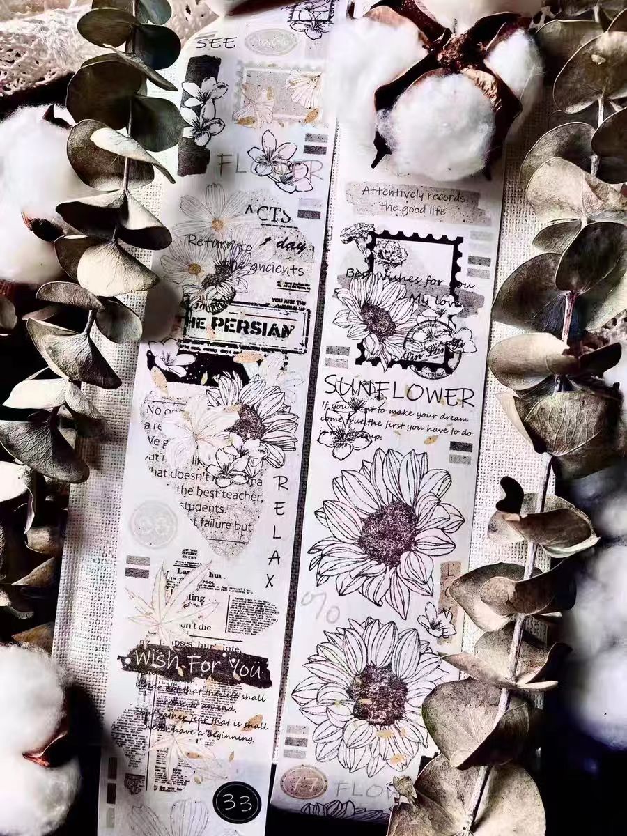 Journal tape (Sunflower)5 meters/roll