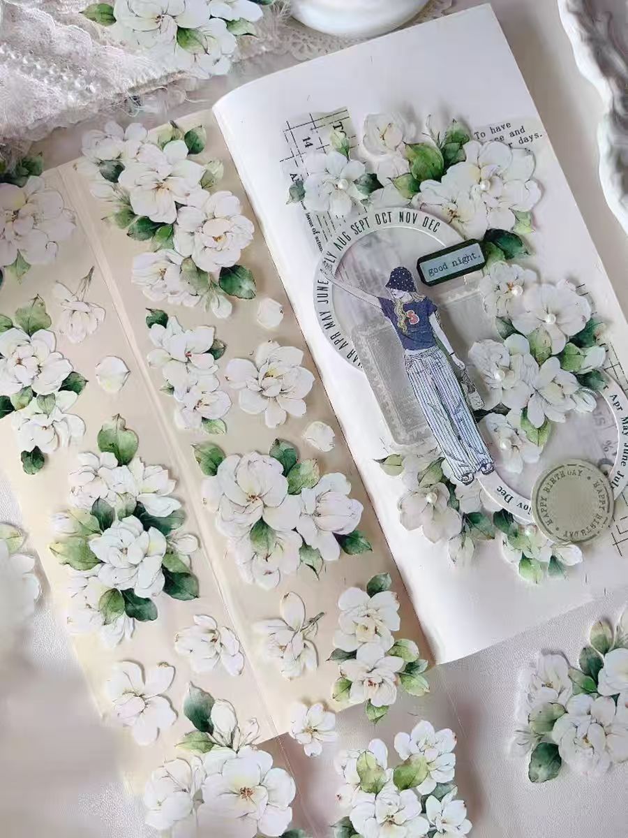 Journaltape (blomst) 6 meter/rulle