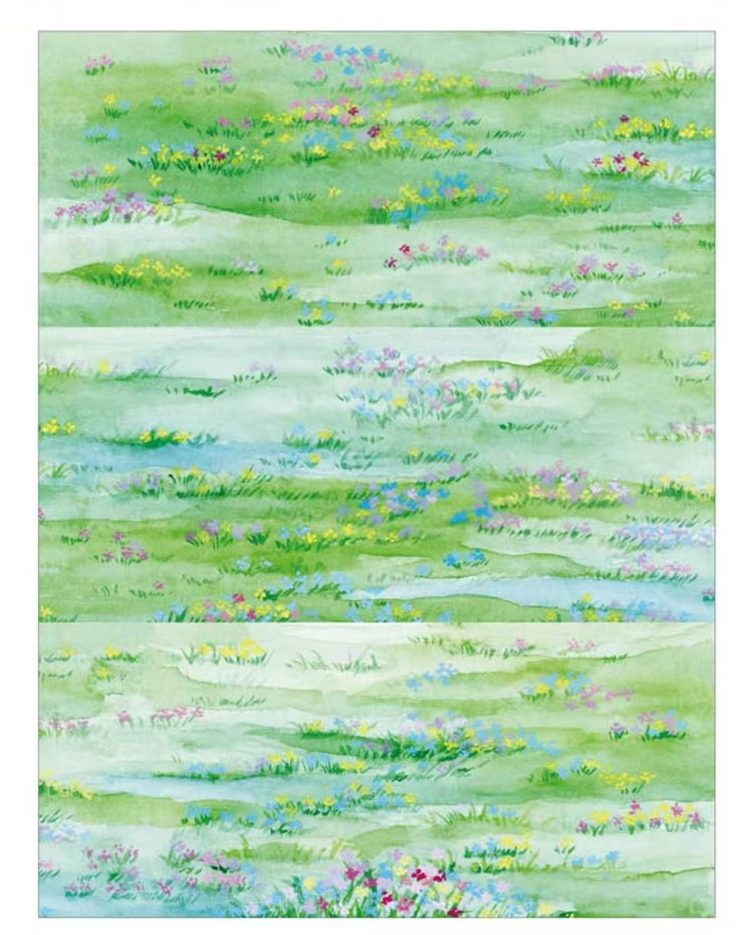 Washi-tape til notesbog (græsland)
