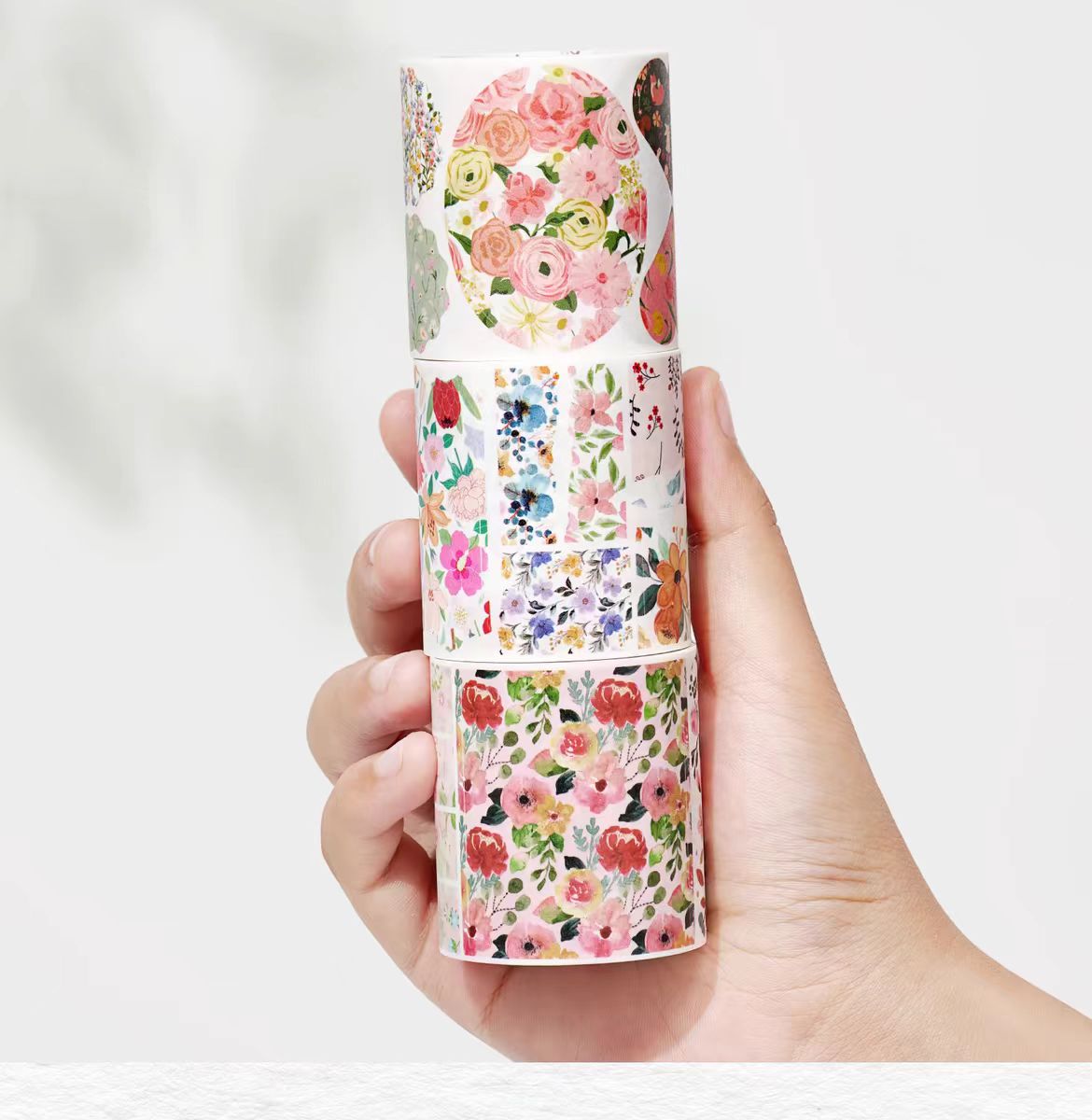 Washi-tape til journalisering (5 meter/rulle*3 ruller)