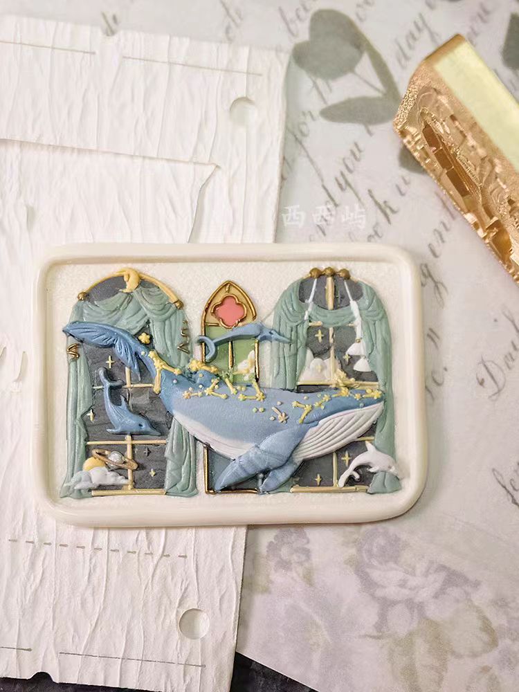 Wax seal Copper head seal (whale)