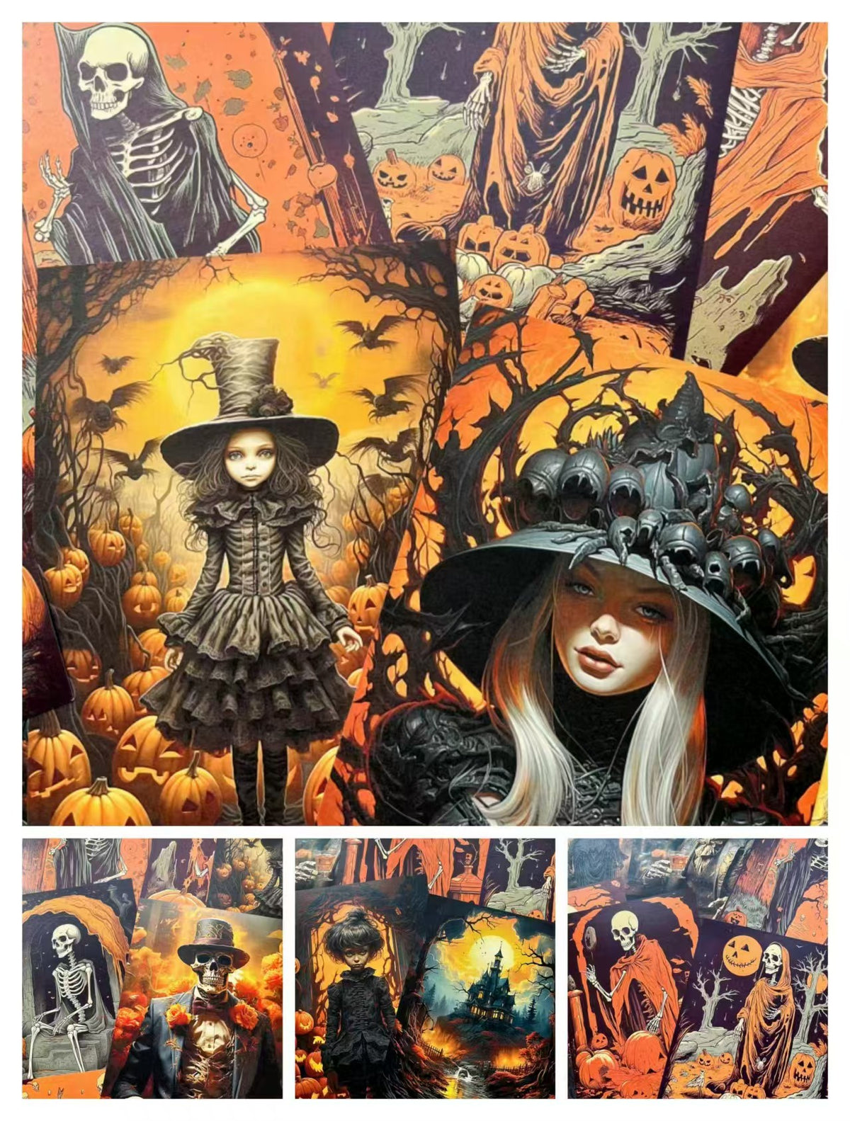Autumn Halloween Dark Mystique journal supplies (paper packs)