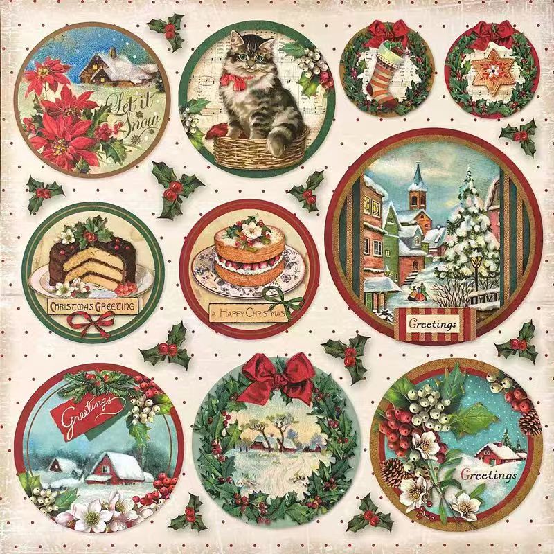 Artículos de Navidad (Pegatina)