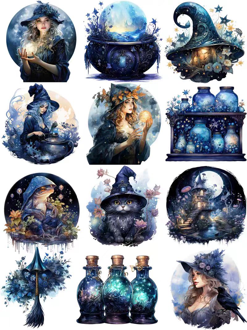Witch/Wizard/Witchcraft (sticker packs)