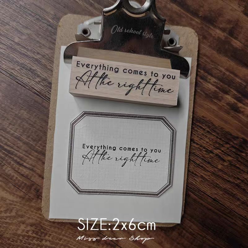 Wooden stamp