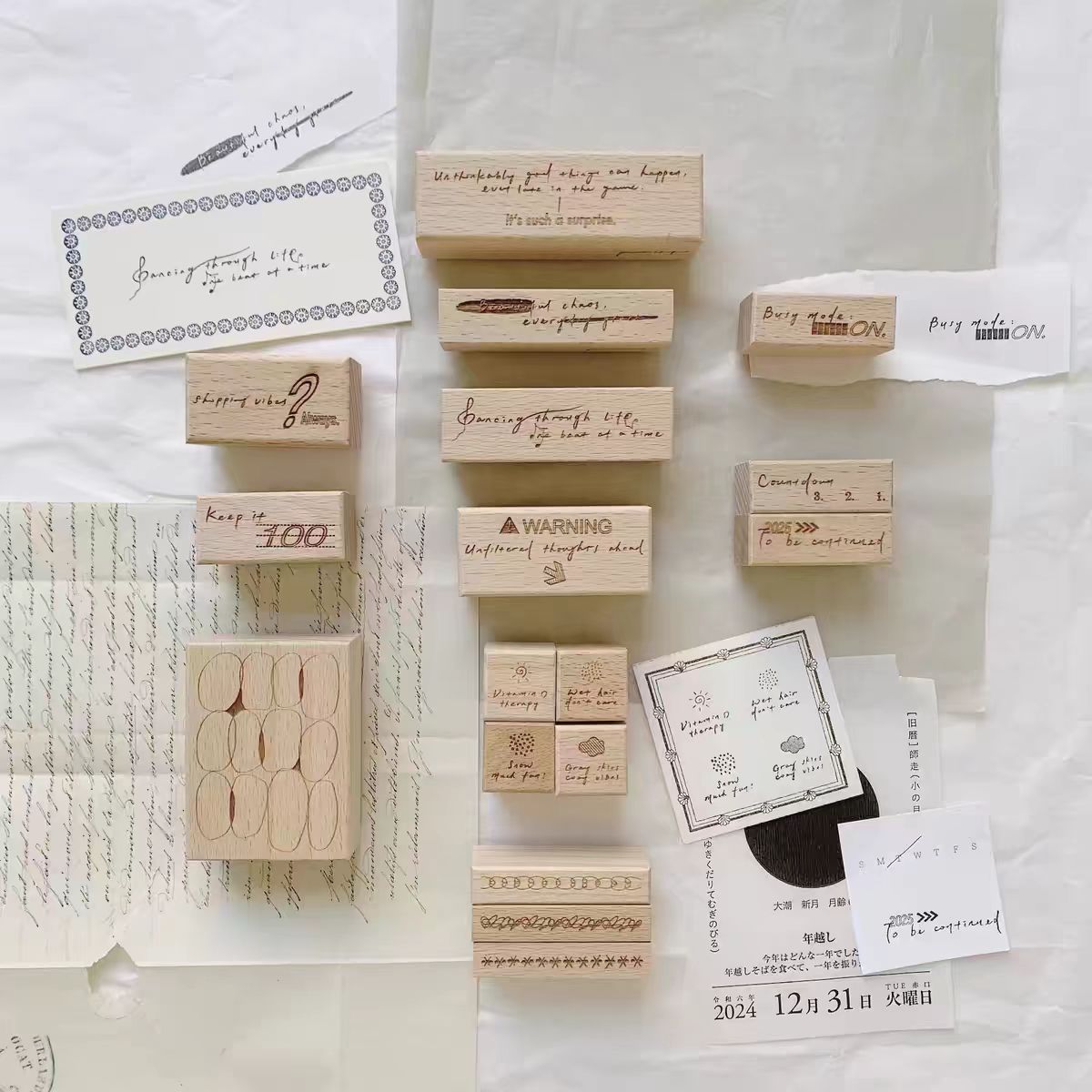 Wooden stamps