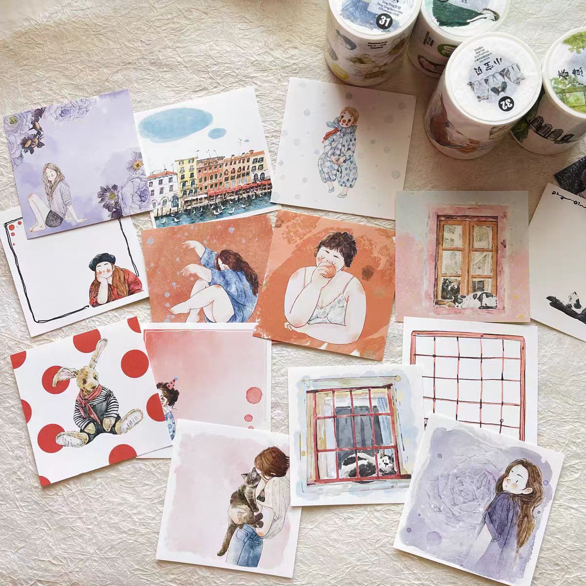 Journal notes (96 sheets) 8*8cm