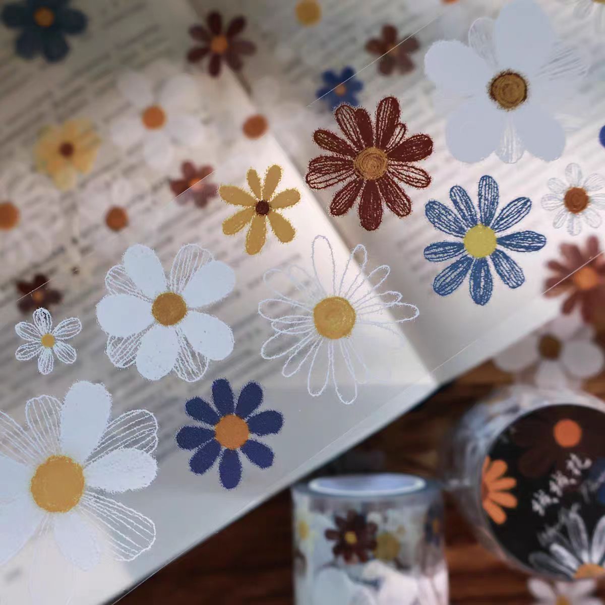 Journal PET tape (Flower) 5cm*5m/roll