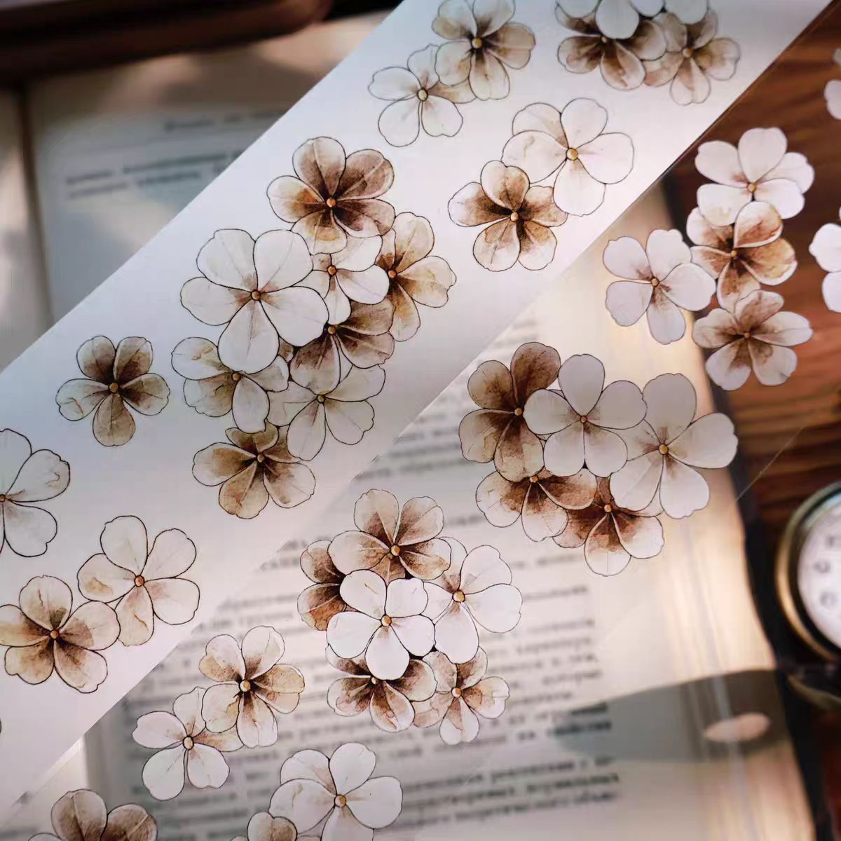 Journal PET/Washi tape (Flower) 5cm*5m/roll