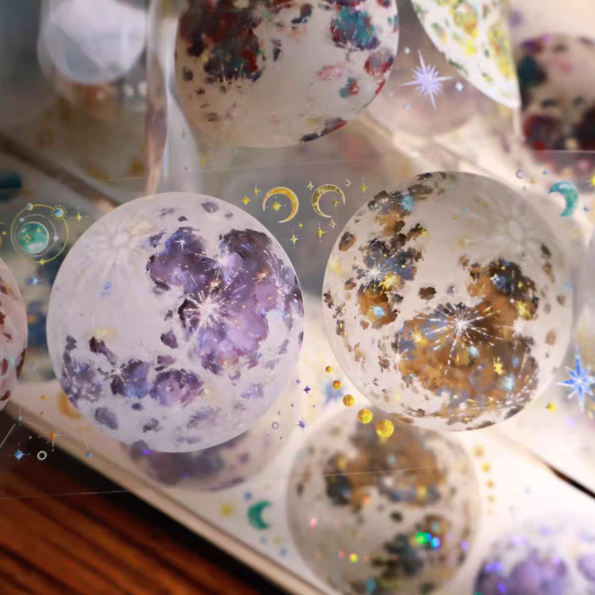 Journal PET/Washi tape (Moon) 6cm*6m/roll