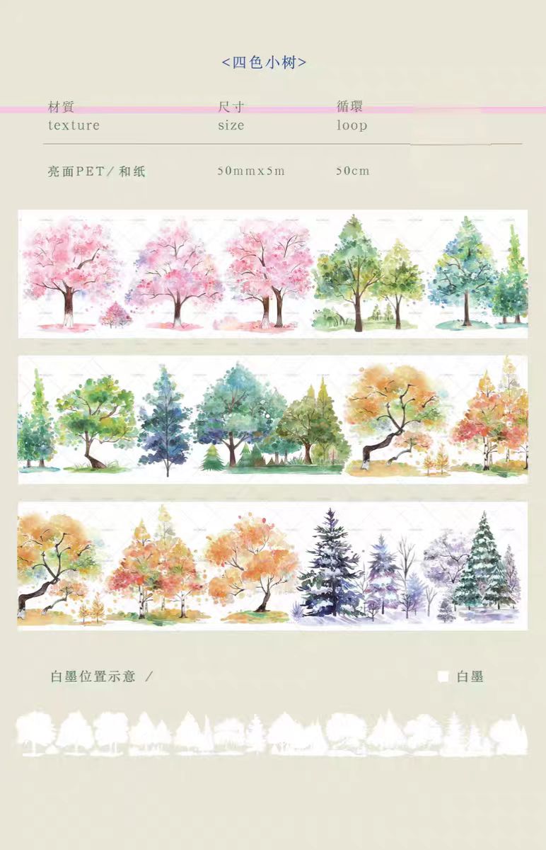 Journal tape (Forest) 40mm*5m/roll