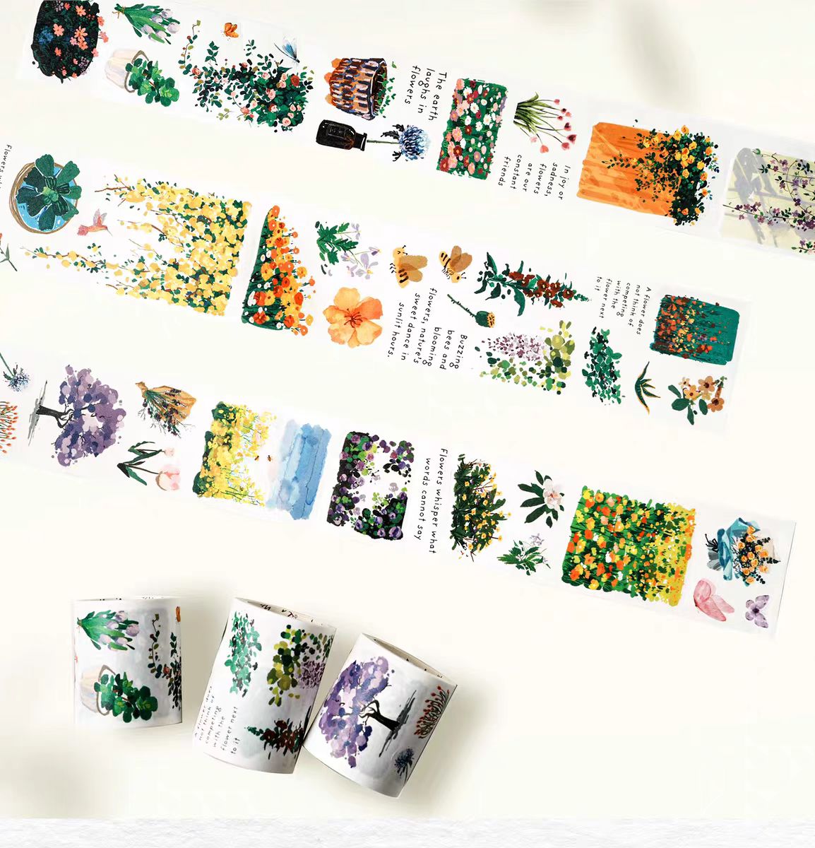 Journal Washi tape (6cm*5m*1 roll/5cm*5m*2 rolls)