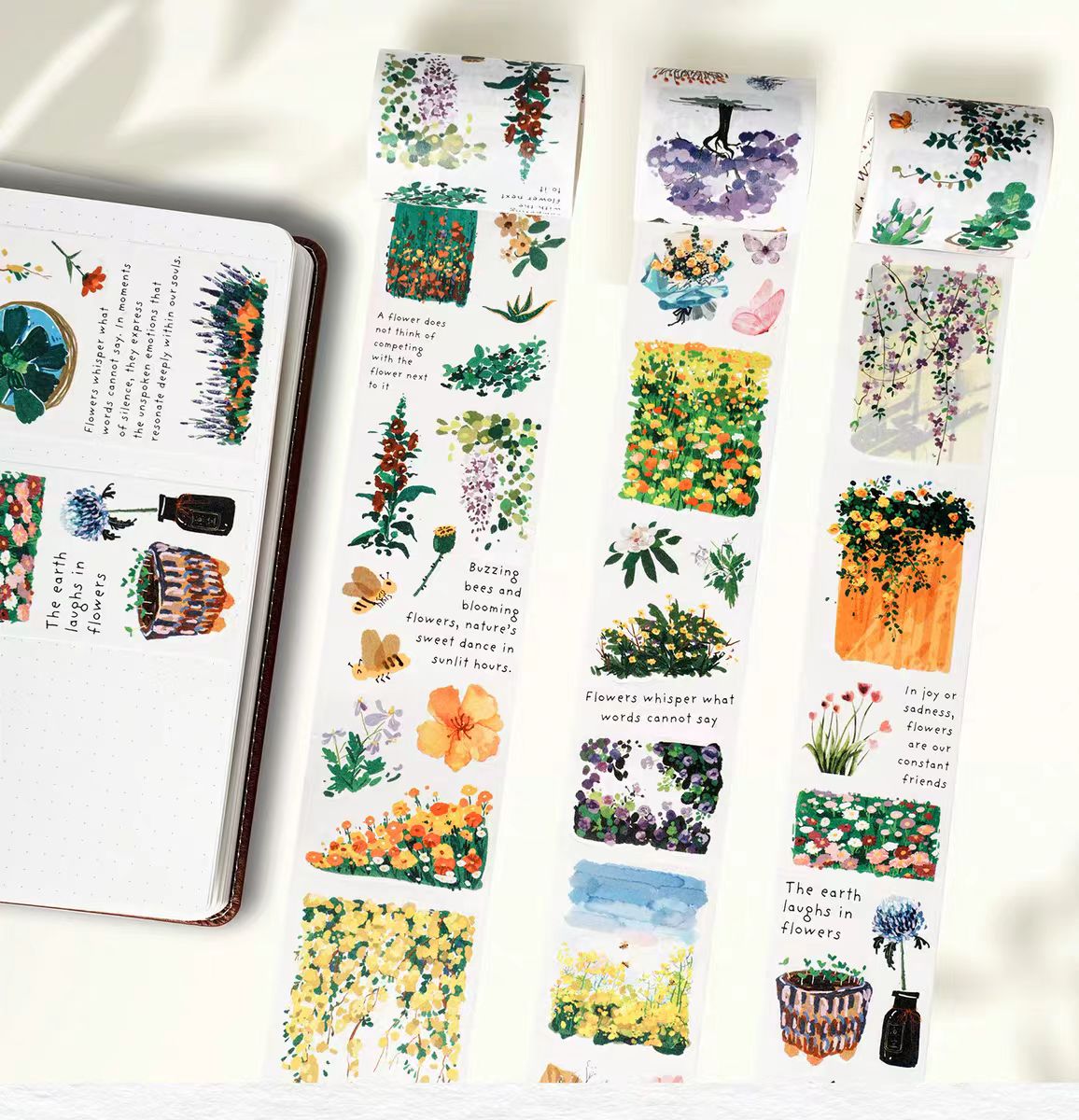 Journal Washi tape (6cm*5m*1 roll/5cm*5m*2 rolls)