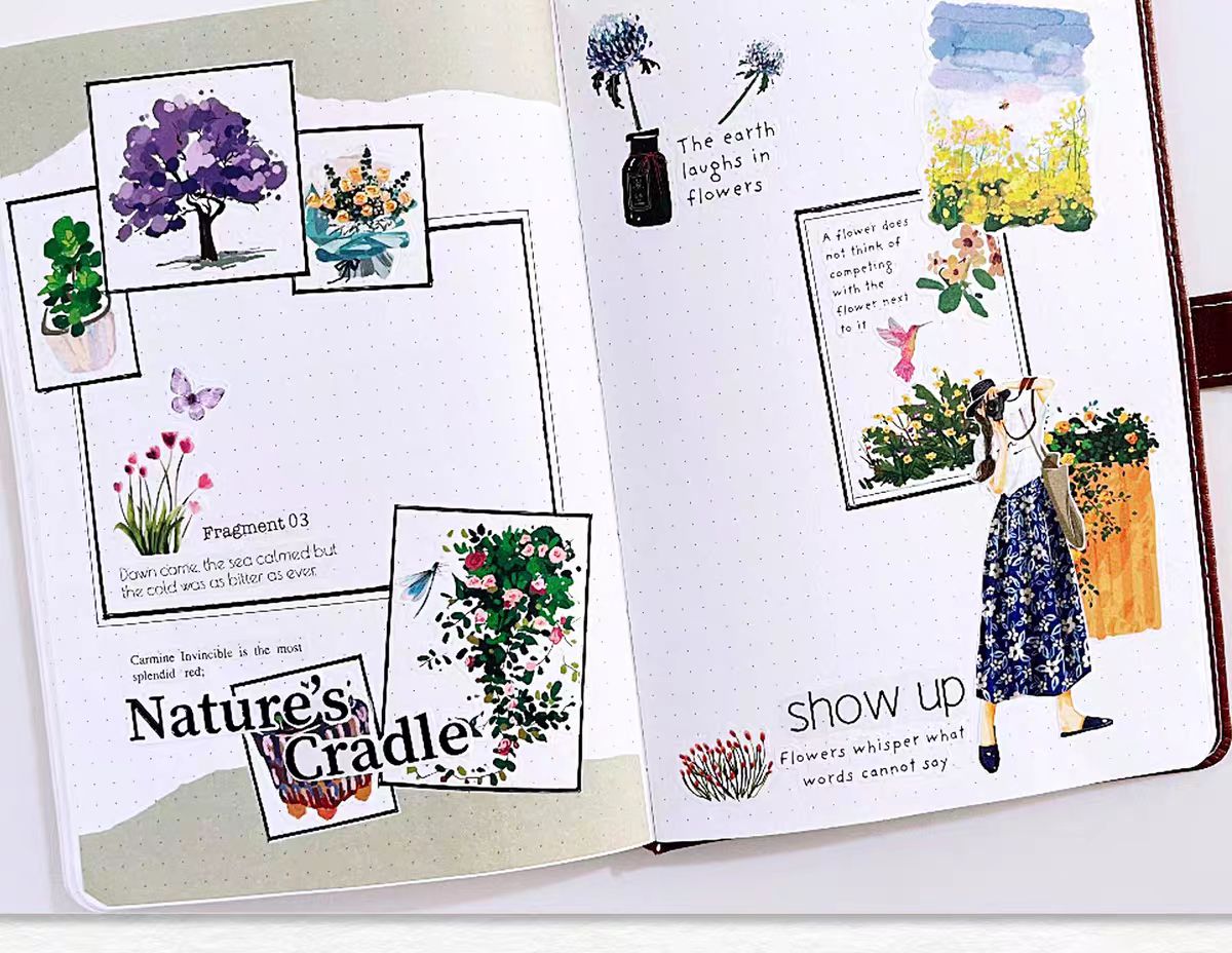 Journal Washi tape (6cm*5m*1 roll/5cm*5m*2 rolls)